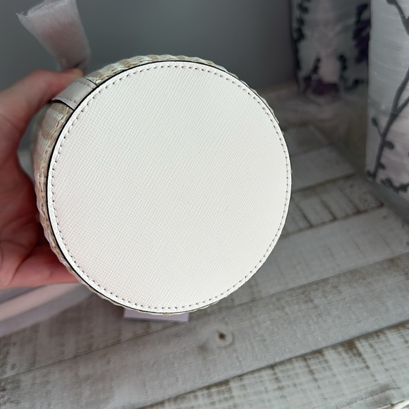 Nwt Kate spade other Dottie embroidered straw Dottie ladybug cylinder bag - Picture 9 of 13